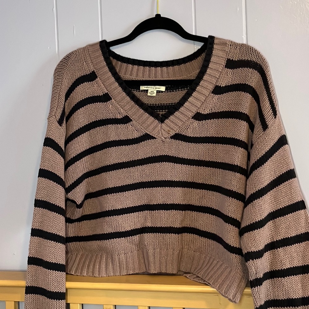 Knitted American eagle sweater